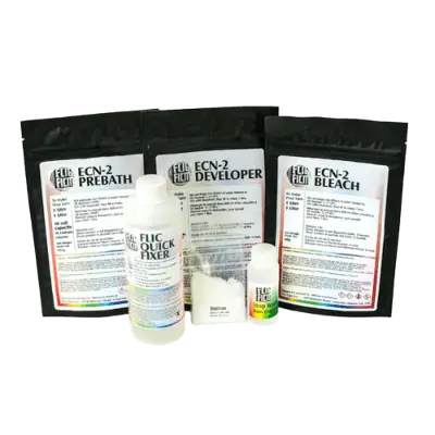 White plastic bottle labeled ’fic quick fixer’ with a white cap and colorful label detailing product information.